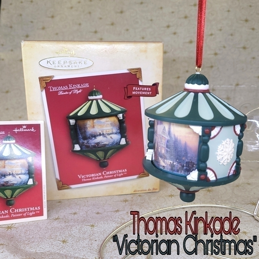 🎈4 ITEMS/$25 Thomas Kinkade hallmark Victorian Christmas holiday ornamen